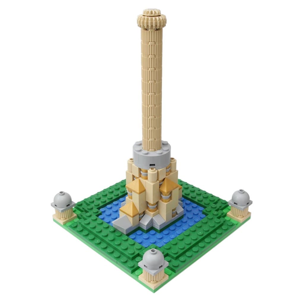 Render of the LEGO Architecture Sagrada Família set, showing its multiple spires and detailed facades.