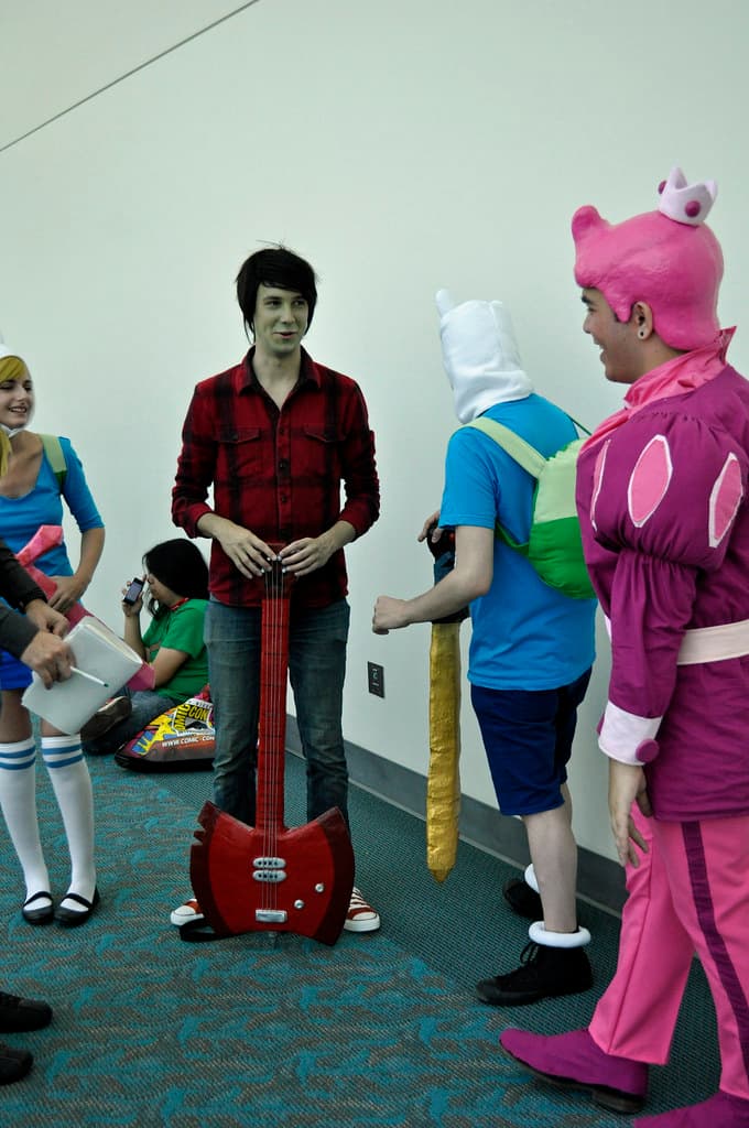 Key art for the Adventure Time: Bubblegum and Marceline series featuring the two titular characters
