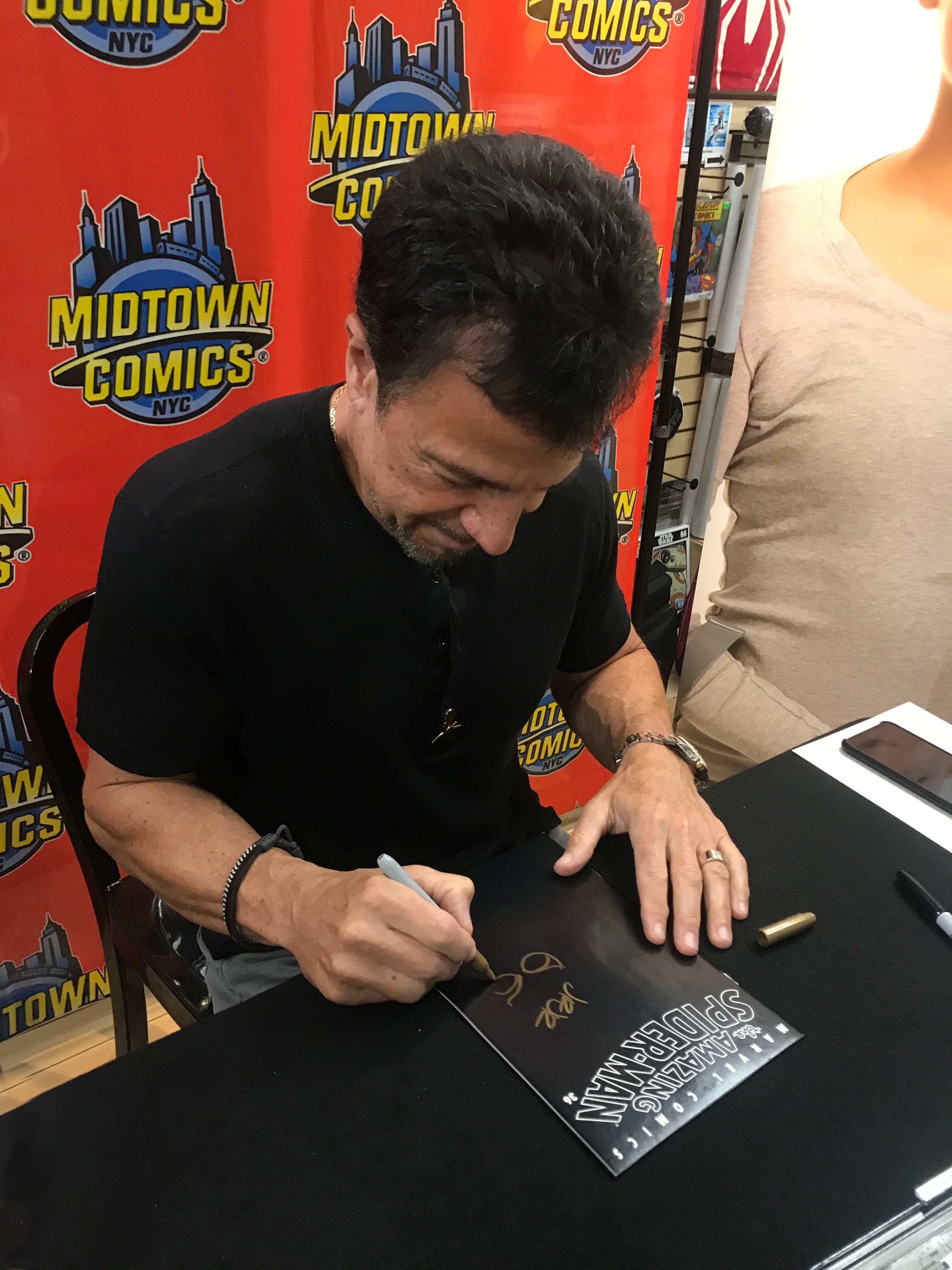 Key visual for Spider-Man #1000 comic book featuring John Romita Jr.'s artwork.